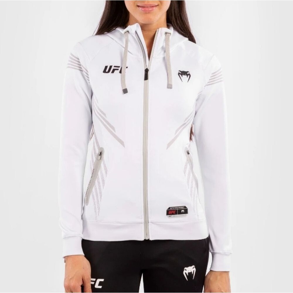 NWT UFC by Venum Authentic Fight Night Women's Walkout Hoodie White - Size S